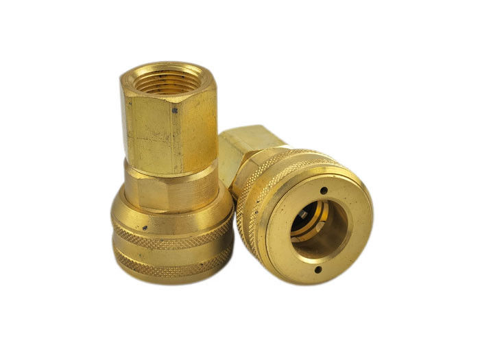 1/4 de“ Nominale Mannelijke van de Uitwisselingspin lock couplings brass pneumatic van Beëindigenverbindingen Industriële Snelle Koppeling