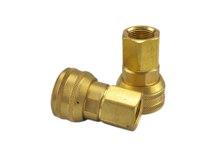 1/4 de“ Nominale Mannelijke van de Uitwisselingspin lock couplings brass pneumatic van Beëindigenverbindingen Industriële Snelle Koppeling