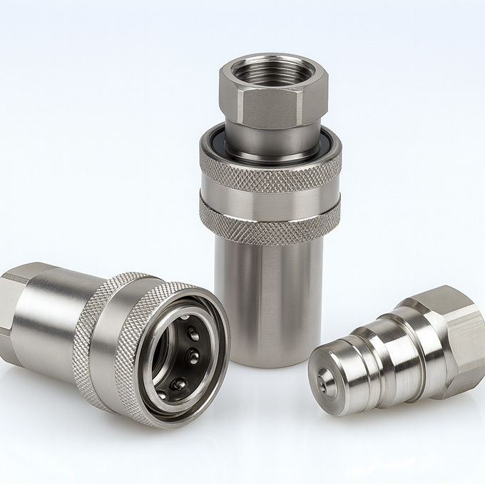 Cb-spm-10f-a-iso-7241-a Stainless Steel Quick Coupling met Parker 6600 Plug and Socket verbinding